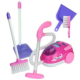 Sophia's by Teamson Kids 5-Piece Doll Vacuum Cleaner Playset in Pink