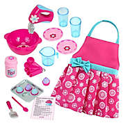 Sophia&#39;s by Teamson Kids 18-Piece Doll Baking Accessories and Apron Playset in Pink/Blue