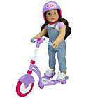 Alternate image 1 for Sophia&#39;s by Teamson Kids Mini Scooter and Helmet Doll Playset in Blue/Pink