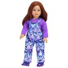 Alternate image 2 for Sophia&#39;s by Teamson Kids 4-Piece Ikat Snow Overalls Doll Clothing Set in Blue/Purple