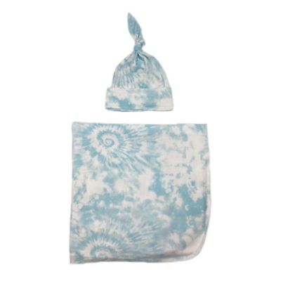 Toby&trade; Fairy 2-Piece Tie Dye Knot Hat and Wrap Set in Blue
