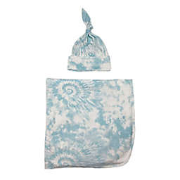 Toby™ Fairy 2-Piece Tie Dye Knot Hat and Wrap Set in Blue