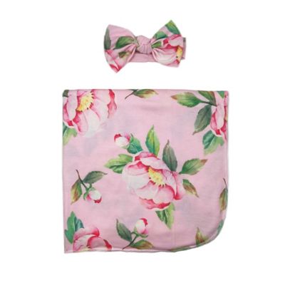 Toby&trade; Fairy 2-Piece Roses Headband and Wrap in Pink
