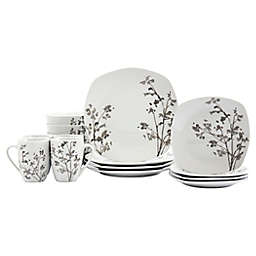 Tabletops Gallery® Cherry Blossom 16-Piece Dinnerware Set in White