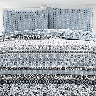 Stone Cottage&reg; Bexley 3-Piece Reversible King Quilt Set in Light Blue. View a larger version of this product image.