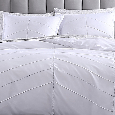 City Scene Courtney Twin Duvet Cover Set in White. View a larger version of this product image.