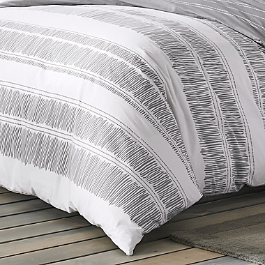City Scene&reg; Ziggy 3-Piece Full/Queen Comforter Set in White. View a larger version of this product image.