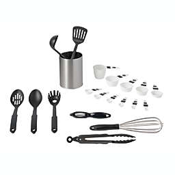 Simply Essential™ 20-Piece Utensil and Measuring Set in Black