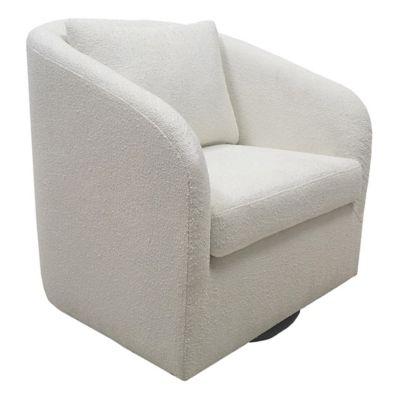Studio 3B&trade; Swiveling Lounge Chair in White