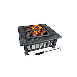 Casainc® Upland 12.4-Inch Charcoal Fire Pit with Cover in Black