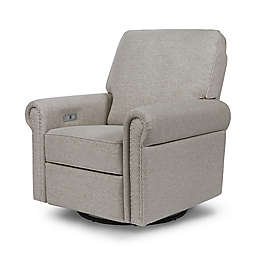 Million Dollar Baby Classic® Linden Power Glider Recliner in Performance Gray