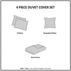 Alternate image 10 for Intelligent Design Ava Ombre Printed Clipped Jacquard Duvet Cover Set
