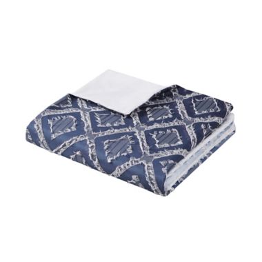Intelligent Design Ava Ombre Printed Clipped Jacquard Duvet Cover Set. View a larger version of this product image.