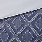 Alternate image 6 for Intelligent Design Ava 4-Piece Ombre Printed Clipped Jacquard Full/Queen Comforter Set in Navy