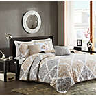 Alternate image 1 for Madison Park&reg; Claire 6-Piece Reversible Full/Queen Coverlet Set in Neutral