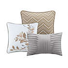 Alternate image 2 for Madison Park&reg; Claire 6-Piece Reversible Full/Queen Coverlet Set in Neutral