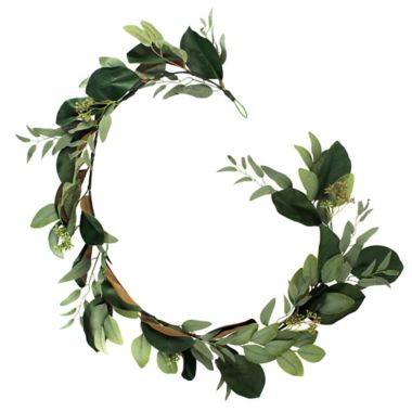 Bee &amp; Willow&trade; 6-Foot Artificial Oak Garland in Green. View a larger version of this product image.