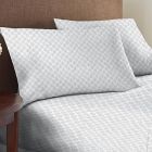 Alternate image 0 for Everhome&trade; Ultimate Sateen Leaf Print 400-Thread-Count Full Sheet Set in Microchip