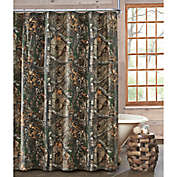 Realtree&reg; 72-Inch x 72-Inch Xtra Shower Curtain in Dark Brown