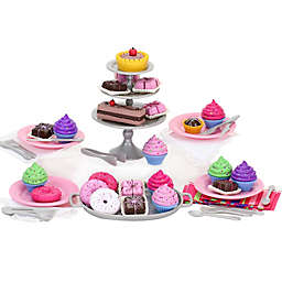 Sophia's by Teamson Kids 47-Piece Cupcake Dessert Display Playset