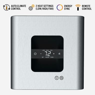 Vornado&reg; VMH600 Metallic Whole Room Heater with LED Energy Ring. View a larger version of this product image.