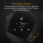 Alternate image 5 for Vornado&reg; Oscillating Tower Whole Room Heater in Black