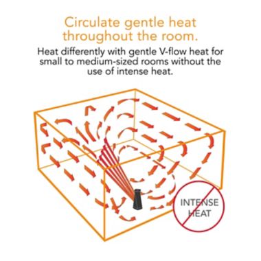 Vornado&reg; Oscillating Tower Whole Room Heater in Black. View a larger version of this product image.