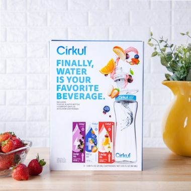 Cirkul&reg; Starter Kit with 22 oz. Plastic Bottle and 3 Flavor Cartridges. View a larger version of this product image.