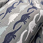 Alternate image 3 for Lush D&eacute;cor Make a Wish Stone Age Dinosaur 2-Piece Twin Quilt Set in Navy/Grey