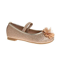Laura Ashley® Size 4 Flower Dress Shoe in Gold