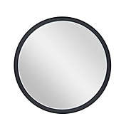 Ridge Road D&eacute;cor Contemporary 30-Inch Round Wall Mirror in Black