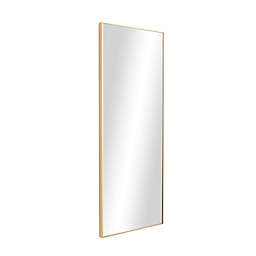 Ridge Road Décor Contemporary 14-Inch x 36-Inch Rectangle Wall Mirror in Gold