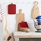 Alternate image 3 for KitchenAid&reg; Ribbed Silicone Pot Holders in Paprika Red (Set of 2)