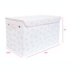 Alternate image 2 for Taylor Madison Designs&reg; Rainbow Rectangular Storage Trunk in White/Multi