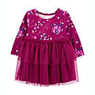 Alternate image 0 for carter&#39;s&reg; Size 24M Floral Jersey Tutu Dress in Burgundy