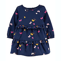 carter's® 2-Pack Size 18M Butterfly Long Sleeve Dress in Navy/Chambray