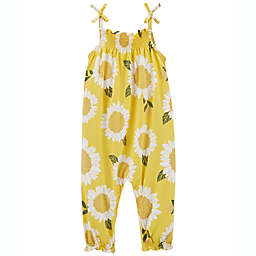 carter's® Newborn Sunflower Cotton Jumpsuit in Yellow