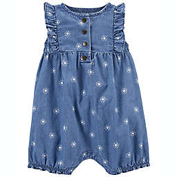 carter's® Size 6M Chambray Snap-Up Romper