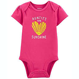 carter's® Size 9M "Auntie's Little Sunshine" Original Bodysuit in Pink