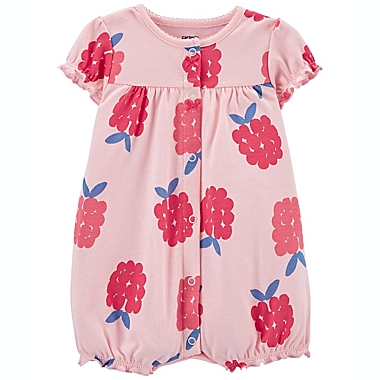 carter&#39;s&reg; Size 3M Raspberry Snap-Up Romper in Pink. View a larger version of this product image.