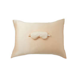 Casper® 2-Piece Silk Standard Pillowcase and Sleep Mask Set in Peach