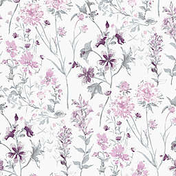 Laura Ashley Wild Meadow Pale Iris Wallpaper