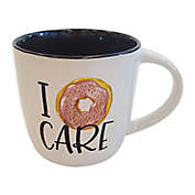 &quot;I Donut Care&quot; 18 oz. Mug in White