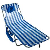 Ostrich&reg; Deluxe Chaise Lounge Chair in Blue/White Stripe