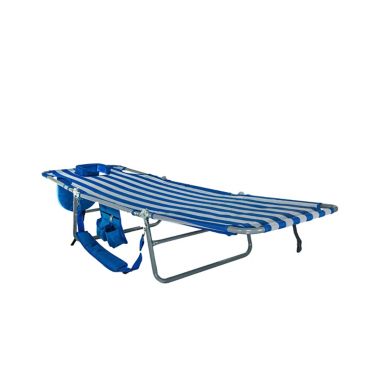 Ostrich&reg; Deluxe Chaise Lounge Chair in Blue/White Stripe. View a larger version of this product image.