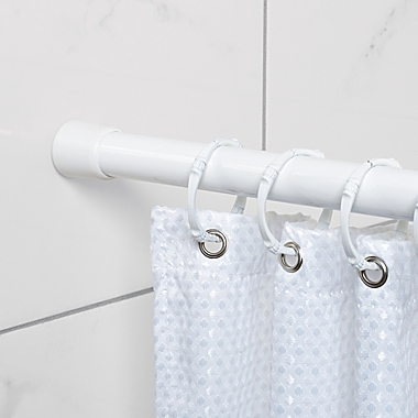 Simply Essential&trade; Stall 27-40-Inch Adjustable Tension Shower Rod in White. View a larger version of this product image.