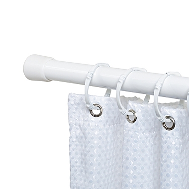 Simply Essential&trade; Stall 36-60-Inch Adjustable Tension Shower Rod in White. View a larger version of this product image.