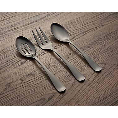 Cambridge&reg; Silversmiths Rhiannon 3-Piece Hostess Set in Satin Black. View a larger version of this product image.