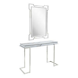 Camden Isle™ Aldon Console Table with Wall Mirror in Silver