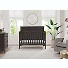 Alternate image 4 for Delta Children Sweet Beginnings Sage Flat Top 6-in-1 Convertible Crib in Stone Grey